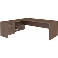 Quadrifoglio T45 Schreibtisch eukalyptus L-Form, Wangen-Gestell eukalyptus 220,0 x 194,0 cm Quadrifoglio T45 Schreibtisch eukalyptus L-Form, Wangen-Gestell eukalyptus 220,0 x 194,0 cm von Quadrifoglio