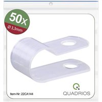 Quadrios 22CA144 Befestigungsschelle schraubbar 22CA144 Bündel-Ø-Bereich 3.3mm (max) Natural 1 Set von Quadrios