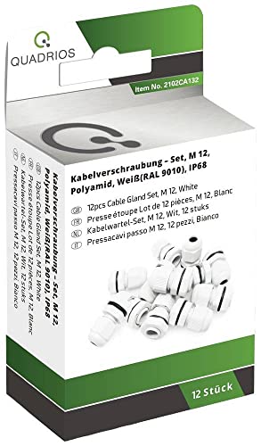 Quadrios 2102CA132 Kabelverschraubung Sortiment M12 PA66 Weiß 1 Set von Quadrios