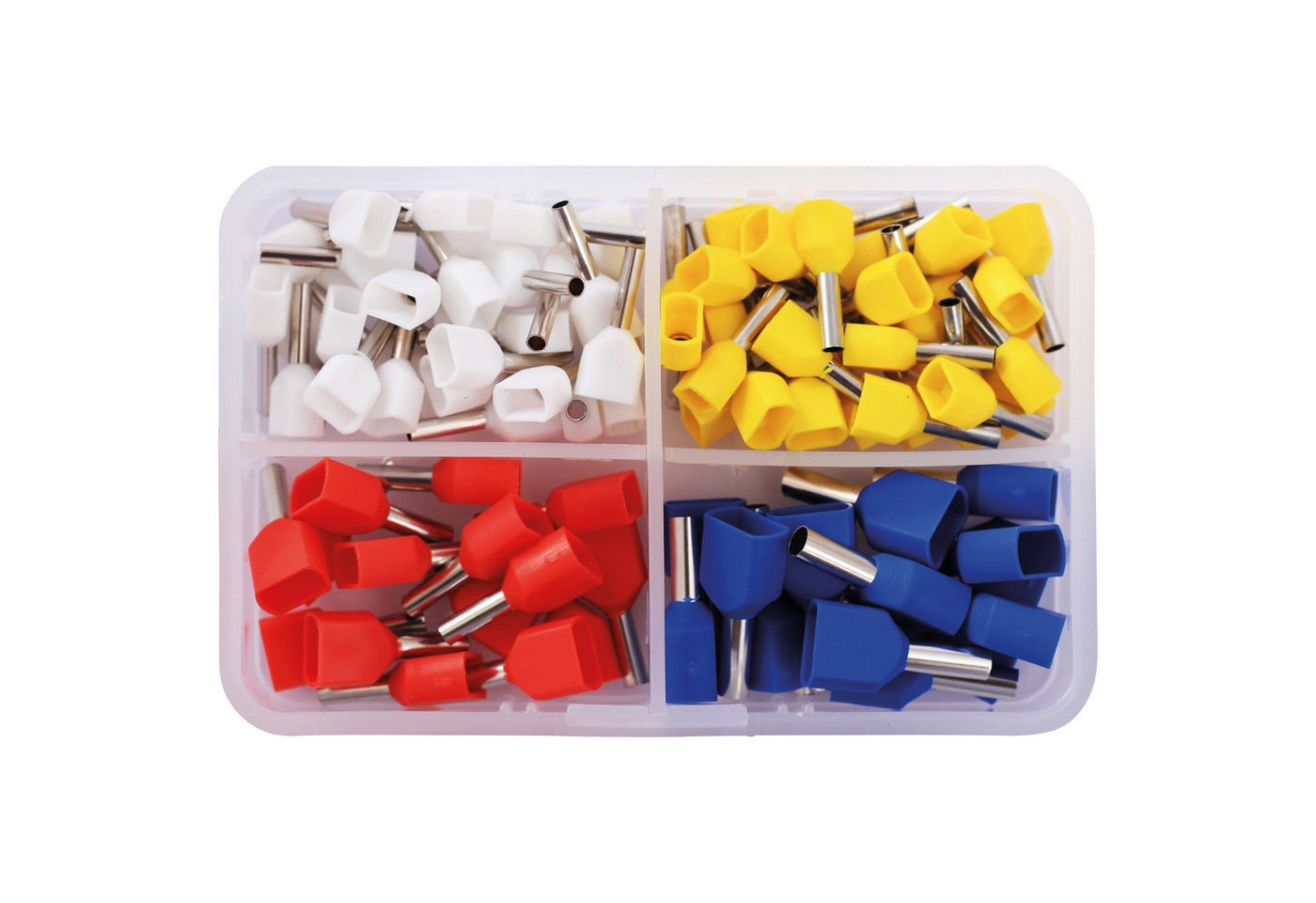 Quadrios Aderendhülsen QUADRIOS Duo-Aderendhülsen-Set 2010C390, 0,75-2,5 mm², Teilisoliert von Quadrios