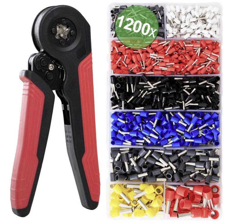 Quadrios Aderendhülsen Quadrios 24C531 Aderendhülsen-Sortiment 0.5 mm², 0.75 mm², 1 mm², 1.5, 24C531 von Quadrios