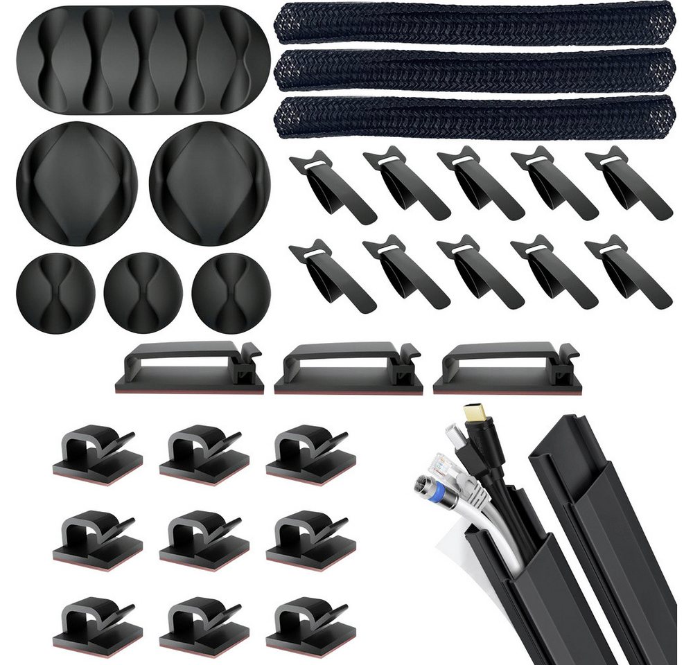 Quadrios Kabelverbinder-Sortiment Quadrios 25CA578 Kabelhalter-Sortimentsbox 25CA578 Schwarz 34 Teil, 25CA578 von Quadrios