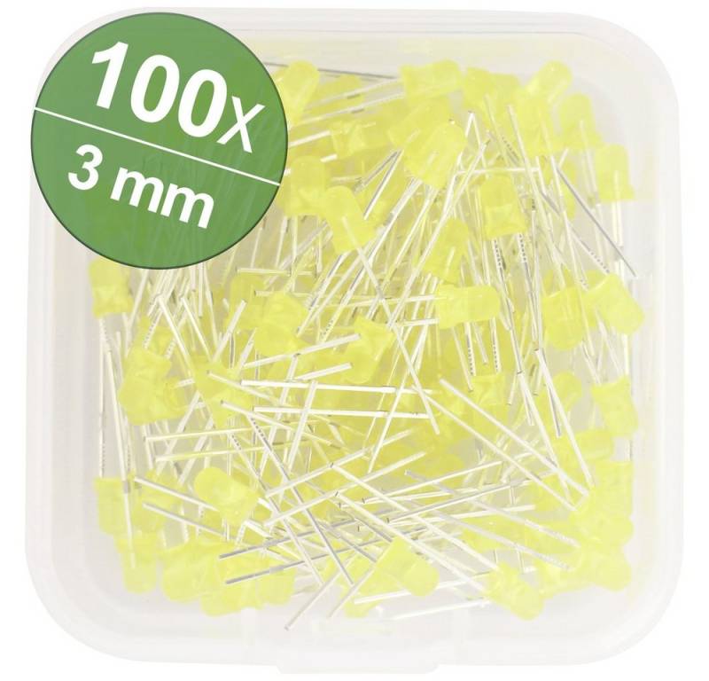 Quadrios LED-Leuchtmittel Quadrios LED-Sortiment Gelb 3 mm 20 mA 2.0 V von Quadrios