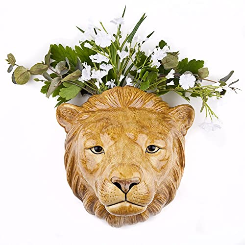 Quail Ceramics – Löwe Wand Vase von Buosha