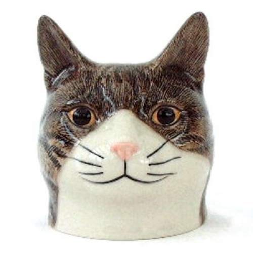 Quail Ceramics Millie Eierbecher mit Katzengesicht von Quail