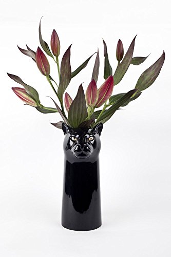 Quail Ceramics Panther-Blumenvase, groß von Quail