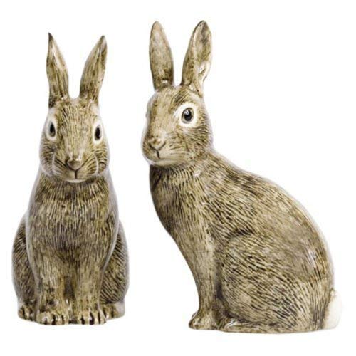 Quail Ceramics Wild Rabbit Salz- und Pfefferstreuer von Quail