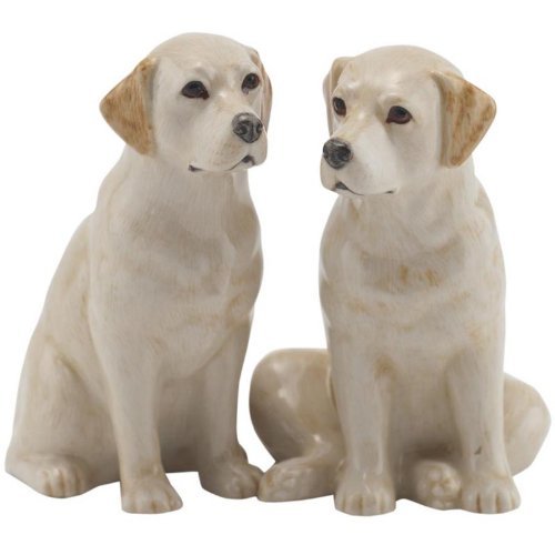 Quail Ceramics - Yellow Labrador Salt And Pepper Pots by Quail von VORAGA