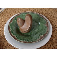 Frankoma Salz Und Pfeffer Streuer Von Lazy Bones, Wüstenbraun, 1950Er Jahre, Keramik Frankoma Salz Und Pfeffer Streuer Von Lazy Bones, Wüstenbraun, 1950Er Jahre, Keramik von Quaintclassics