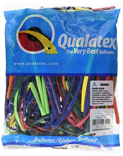 Qualatex 99321 260QCARNIVAL AST 100CT Modellier- oder Drehballons von Qualatex