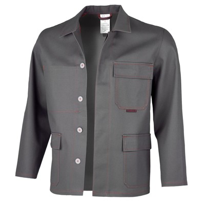 Arbeitsjacke "robust" dunkelgrau, Größe 64 von Qualitex