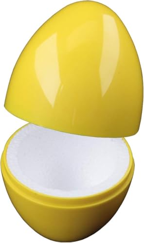 Quality-Collection Eierwärmer Thermo-Ei | Der Klassiker für warme Frühstücks- und Ostereier | Integriertes Styropor für langanhaltende Wärme | Ideal für Zuhause, Camping und Picknick | 4er-Set | Gelb von Quality-Collection