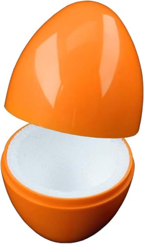 Quality-Collection Eierwärmer Thermo-Ei | Der Klassiker für warme Frühstücks- und Ostereier | Integriertes Styropor für langanhaltende Wärme| Ideal für Zuhause, Camping und Picknick | 4er-Set | Orange von Quality-Collection