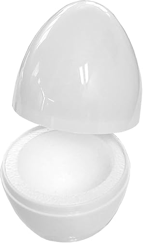 Quality-Collection Eierwärmer Thermo-Ei | Der Klassiker für warme Frühstücks- und Ostereier | Integriertes Styropor für langanhaltende Wärme | Ideal für Zuhause, Camping und Picknick | 4er-Set | Weiß von Quality-Collection