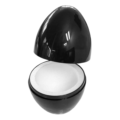 Quality-Collection Eierwärmer Thermo-Ei | Der Klassiker für warme Frühstückseier | Integriertes Styropor für langanhaltende Wärme | Ideal für Zuhause, Camping und Picknick | 4er-Set | Schwarz von Quality-Collection