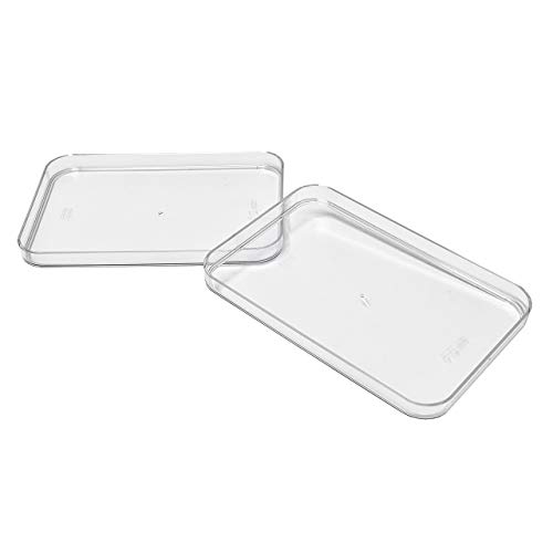 Quality-Collection Kühlschrank Organizer Boxen-Set mit Beschriftungsetiketten (M-Deckel-2er-Set) von Quality-Collection