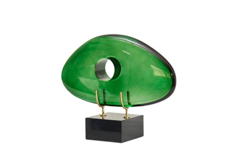Quality Elegance Deko-Glas Luxuriöse grüne Desktop-Skulptur – Kristall & Marmor Quality Elegance Deko-Glas Luxuriöse grüne Desktop-Skulptur – Kristall & Marmor von Quality Elegance
