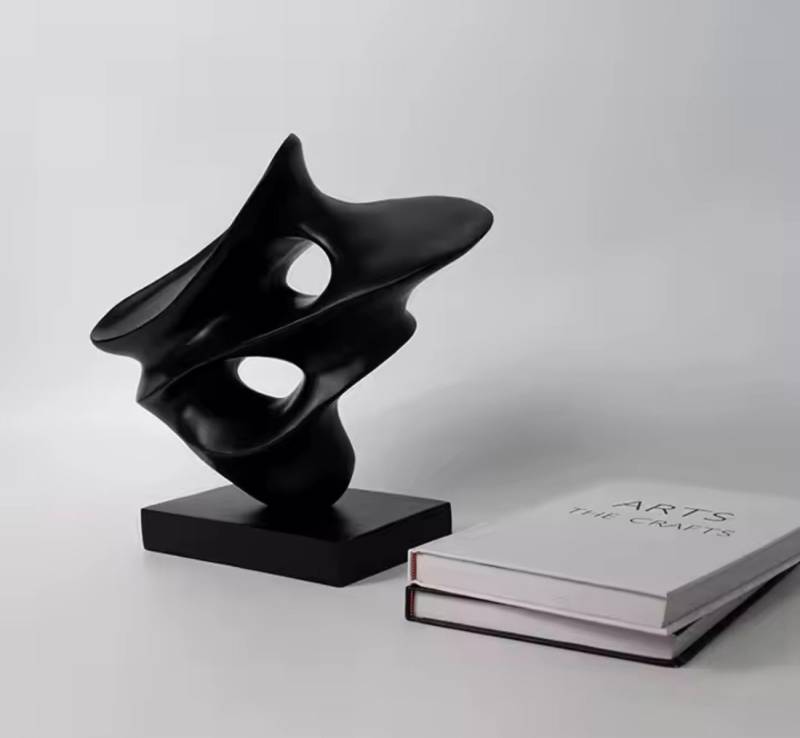 Quality Elegance Dekofigur Abstrakte Dekofigur – Unregelmäßige Kunstskulptur aus Resin, 34.5*16*34cm von Quality Elegance