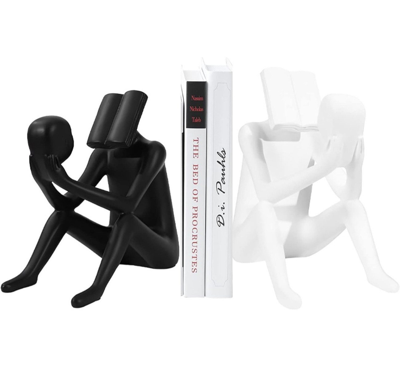 Quality Elegance Dekofigur Skandinavische Dekofiguren "Lesende Personen“ aus Resin (Set, 2 St., 2tlg) von Quality Elegance
