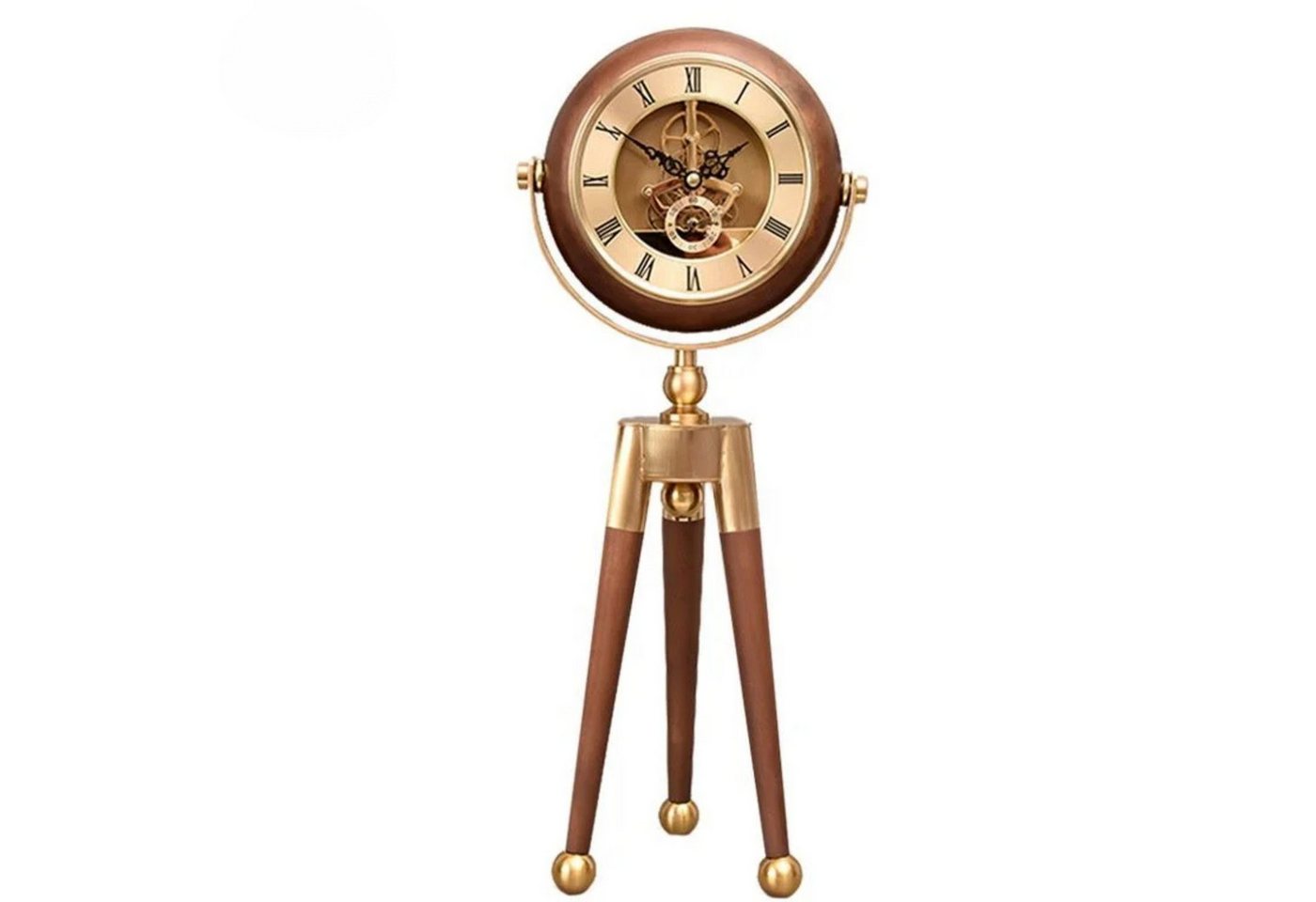 Quality Elegance Dekoobjekt Europäische Vintage Tischuhr mit Stativ und Zahnrädern Quality Elegance Dekoobjekt Europäische Vintage Tischuhr mit Stativ und Zahnrädern von Quality Elegance