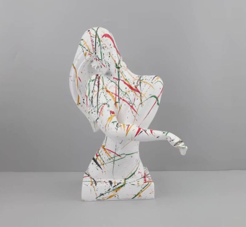 Quality Elegance Dekoobjekt Kreative Splash Color Figur – Abstrakte Lady Skulptur aus Resin Quality Elegance Dekoobjekt Kreative Splash Color Figur – Abstrakte Lady Skulptur aus Resin von Quality Elegance