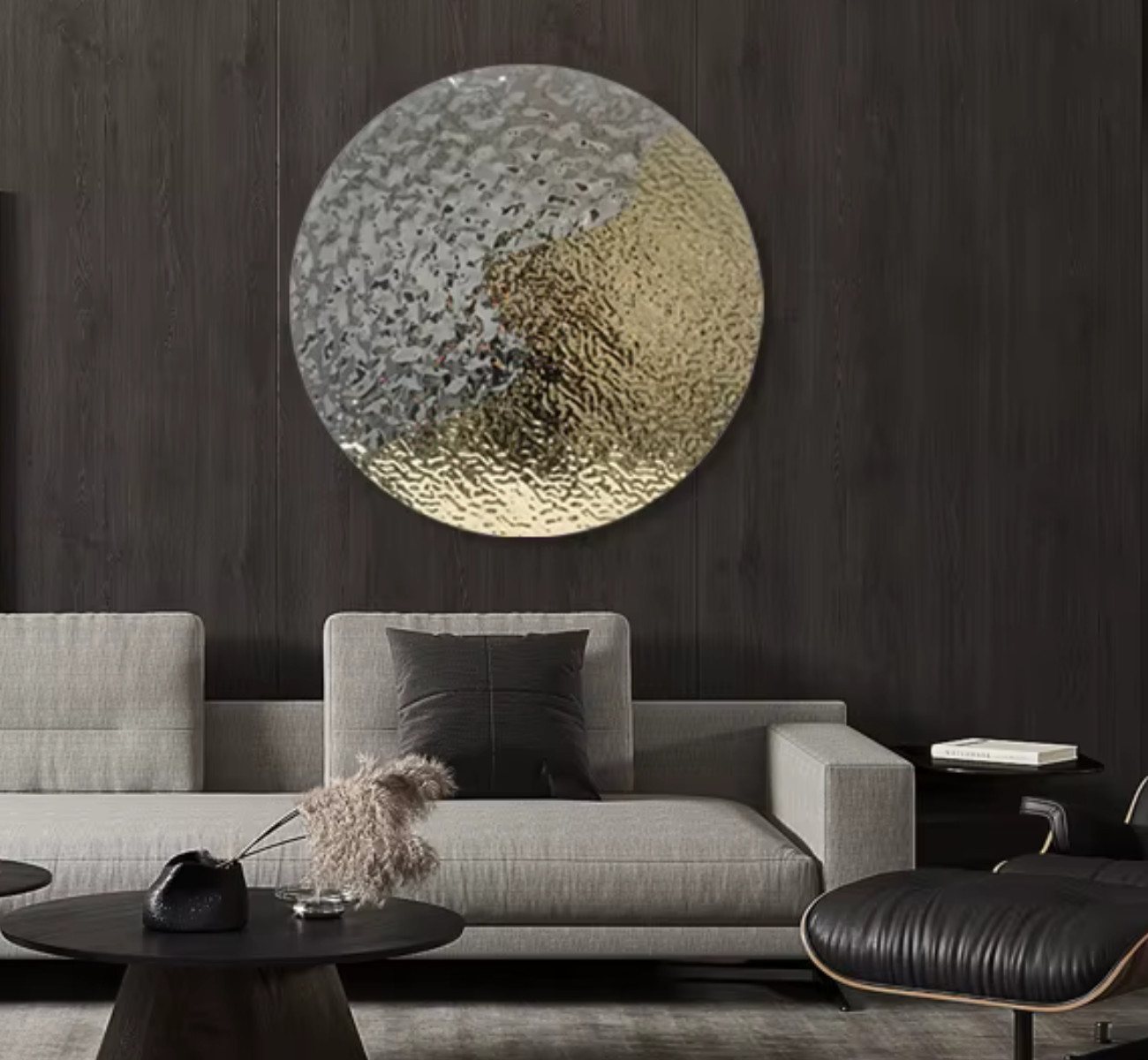 Quality Elegance Metallbild Modernes 3D Wandbild – Handgefertigte Wasserwellen-Kunst aus Edelstahl, 60x60cms Quality Elegance Metallbild Modernes 3D Wandbild – Handgefertigte Wasserwellen-Kunst aus Edelstahl, 60x60cms von Quality Elegance