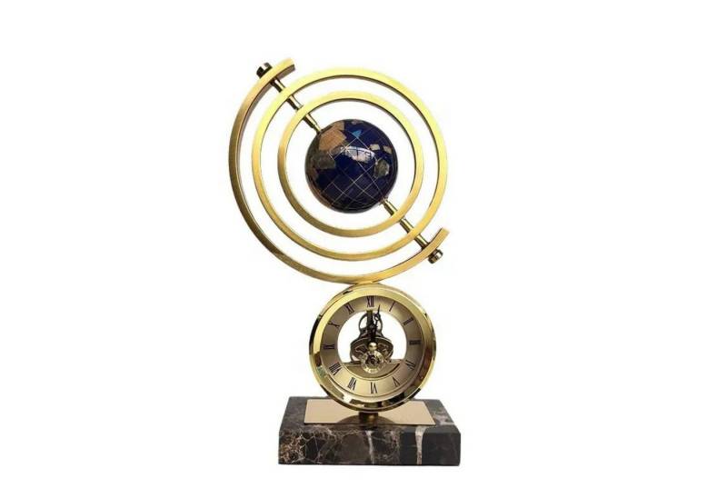 Quality Elegance Skulptur Luxus Globus Uhr Skulptur Gold Marmor Deko von Quality Elegance
