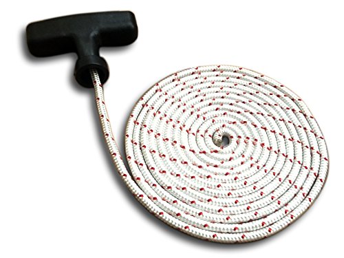 Zugschnur für Benzin-Laubbläser, Motorenstart inkl. Gratis Griff, Schnurlänge 2 m x 4 mm Breite von Quality engine starter roes