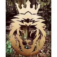 Löwe, König, Aslan [Wandkunst Aus Metall] von QualityToolingLLC