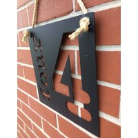 Metall-Nummern-Zeichen "Innen/Outdoor" Personalisierte Home Decor von QualityToolingLLC