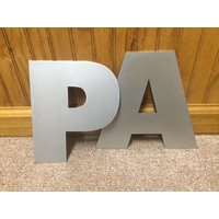 Metallwandbuchstaben - Mittelgroß | 14 "- 20 " Personalisiertes Wohndekor von QualityToolingLLC