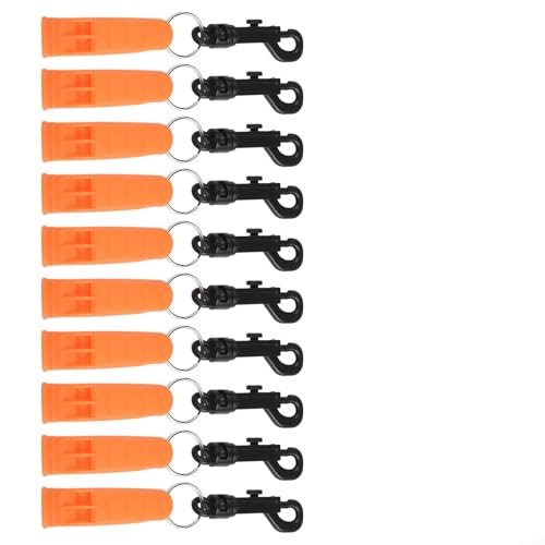 1510 Stück Pfeifen mit Karabiner für Kajakfahren und Camping Essentials (10 Stück) von Qualoramall