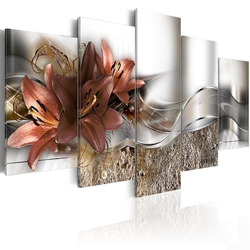 5-teiliges Set moderner Kunst-Leinwanddrucke für fröhliches Wohnzimmer oder Schlafzimmer (1#) von Qualoramall