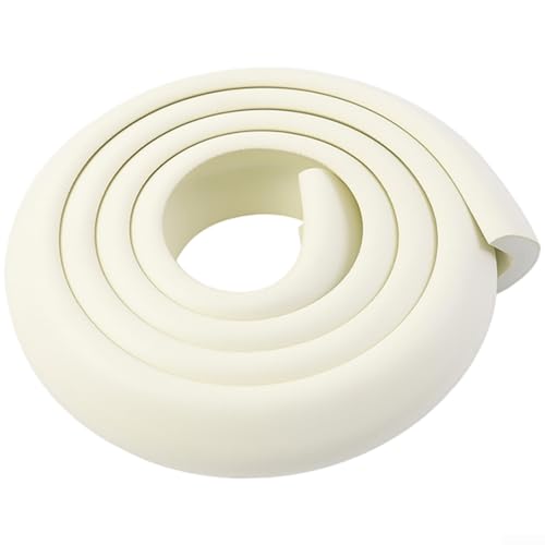 Anti-Kollisions-Kantenschutzstreifen mit Baby-Sicherheitseckenschutz, elastisches Gummimaterial zur Stoßdämpfung und Möbelprävention (cremefarben) von Qualoramall