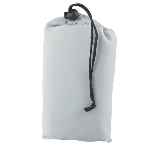 Camping Tarp Shelter Zuverlässiger Schutz vor Regen und Sonne für Outdoor-Enthusiasten (grau, 140 x 200 cm) von Qualoramall