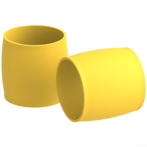 Feste Silikonringe für Rennrad-Lenkerband mit zuverlässigem Griff und einfacher Installation an Standard-Lenkern (gelb) von Qualoramall