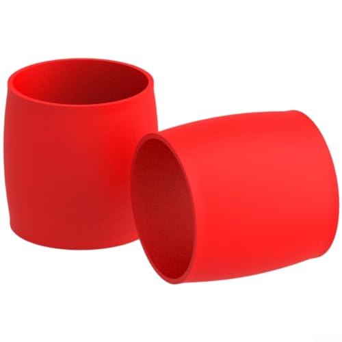 Feste Silikonringe für Rennrad-Lenkerband mit zuverlässigem Griff und einfacher Installation an Standard-Lenkern (rot) von Qualoramall