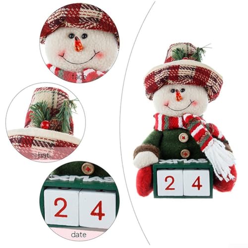 Kreative Plüschpuppe Ornamente für Weihnachtsbäume erhellen Ihre Neujahrsfeiern (Schneemann) von Qualoramall