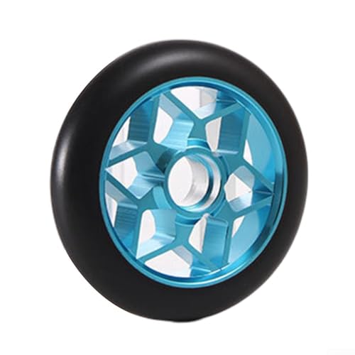 Leichte 110 mm Stunt-Scooter-Räder mit starker Aluminiumlegierung und Polyurethan-Design (hellblau) von Qualoramall