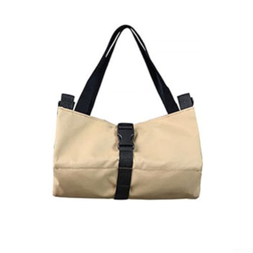 Multifunktionale tragbare Werkzeugtasche mit sicheren Schnallen und Gurten für Elektriker, Tischler und Techniker (braun) von Qualoramall