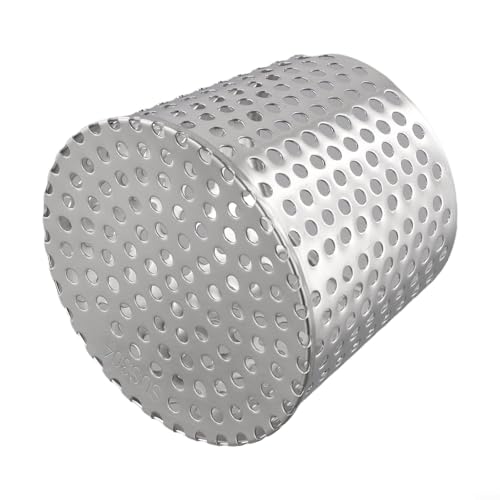 Qualoramall Abflussabdeckungen, Laubschutz, Dachbelüftung und Entwässerungsauslass, Outdoor-Abflussschutzabdeckung, Edelstahl, Anti-Blockierung, Bodenabläufe für Entwässerungsrinne (110 mm) von Qualoramall