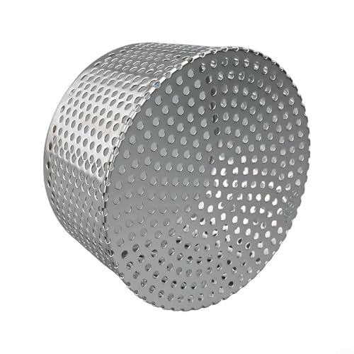 Qualoramall Abflussabdeckungen, Laubschutz, Dachbelüftung und Entwässerungsauslass, Outdoor-Abflussschutzabdeckung, Edelstahl, Anti-Blockierung, Bodenabläufe für Entwässerungsrinne (180 mm) von Qualoramall