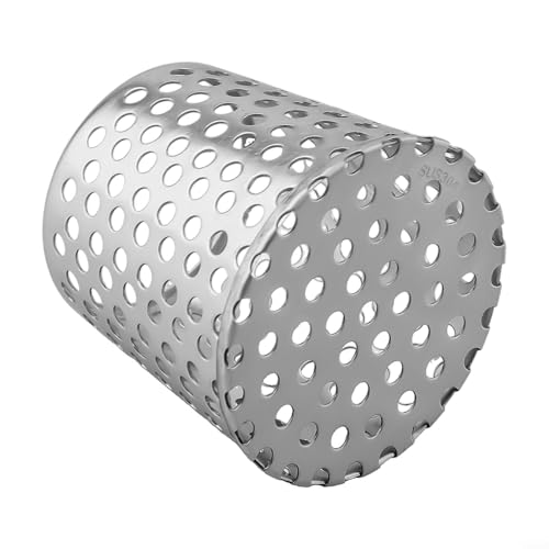 Qualoramall Abflussabdeckungen, Laubschutz, Dachbelüftung und Entwässerungsauslass, Outdoor-Abflussschutzabdeckung, Edelstahl, Anti-blockierend, Bodenabläufe für Entwässerungsrinne (75 mm) von Qualoramall