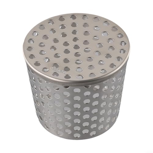 Qualoramall Abflussabdeckungen, Laubschutz, Dachbelüftung und Entwässerungsauslass, Outdoor-Abflussschutzabdeckung, Edelstahl, Anti-blockierend, Bodenabläufe für Entwässerungsrinne (83 mm) von Qualoramall