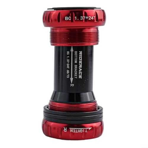 Qualoramall BB52 Keramiklager Tretlager, 68–73 mm, Aluminiumlegierung, Fahrrad-Kurbelgarnitur, Achsteil mit 24 mm Spindel, kompatibel mit Straßen- und Mountainbike-Rahmen für reibungsloses Radfahren Qualoramall BB52 Keramiklager Tretlager, 68–73 mm, Aluminiumlegierung, Fahrrad-Kurbelgarnitur, Achsteil mit 24 mm Spindel, kompatibel mit Straßen- und Mountainbike-Rahmen für reibungsloses Radfahren von Qualoramall