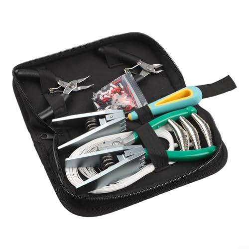 Qualoramall Badminton Tennis Squashschläger Besaitungswerkzeug-Kits komplettes Ball-Sport-Reparatur-Set Professionelles Saitenklemmen-Werkzeug-Set mit fliegenden Klemmen, Zangen, Ahle Qualoramall Badminton Tennis Squashschläger Besaitungswerkzeug-Kits komplettes Ball-Sport-Reparatur-Set Professionelles Saitenklemmen-Werkzeug-Set mit fliegenden Klemmen, Zangen, Ahle von Qualoramall