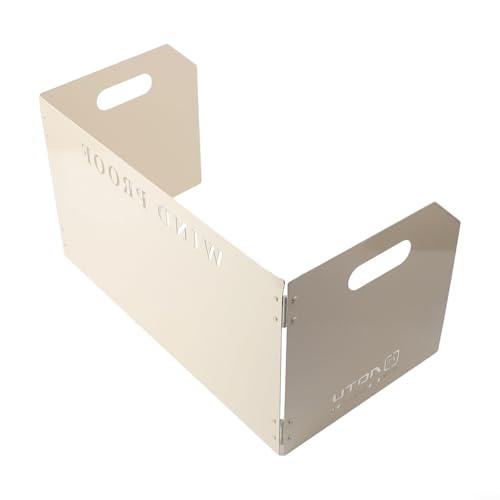 Qualoramall Campingkocher Windschutzscheiben Edelstahl dreifach faltbar Campingkocher Windschutzscheibe tragbar verstellbar Windabweiser Outdoor Windblock für Gasbrenner passend für verschiedene Öfen Qualoramall Campingkocher Windschutzscheiben Edelstahl dreifach faltbar Campingkocher Windschutzscheibe tragbar verstellbar Windabweiser Outdoor Windblock für Gasbrenner passend für verschiedene Öfen von Qualoramall