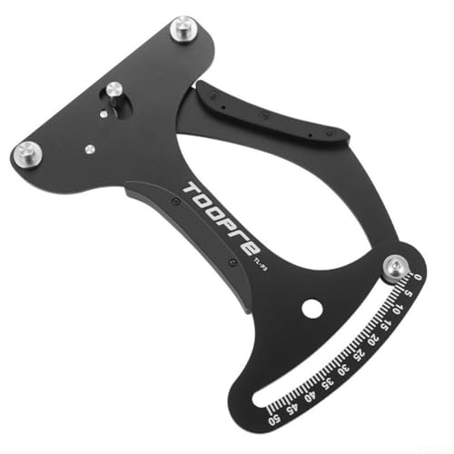 Qualoramall Fahrrad Speichenspannungsmesser Messwerkzeug Fahrrad Speichenspannungsmesser Kalibrierwerkzeug für Fahrrad Rad Speichen Spannungsanpassung Korrektur (Schwarz) von Qualoramall