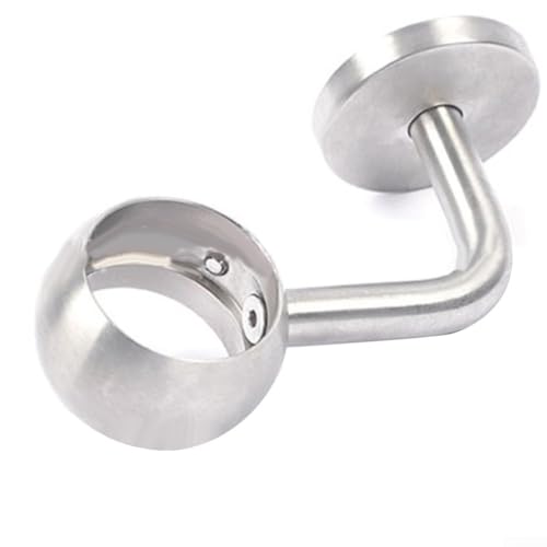 Qualoramall Handlaufhalterungen Edelstahl Handlauf Treppenwandhalterung Treppengeländer Handläufe Holz und Stahl Handläufe Rundrohr Unterstützung Halterung Schrankstange Stützhalterungen (38 mm) von Qualoramall