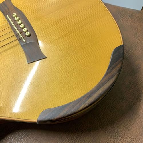 Qualoramall Holz-Gitarrenauflage aus Holz, Armlehne für Akustik-, Klassik- oder Folk-Gitarre, Handschutz, selbstklebend, DIY-Ersatzauflage (Rosenholz) von Qualoramall